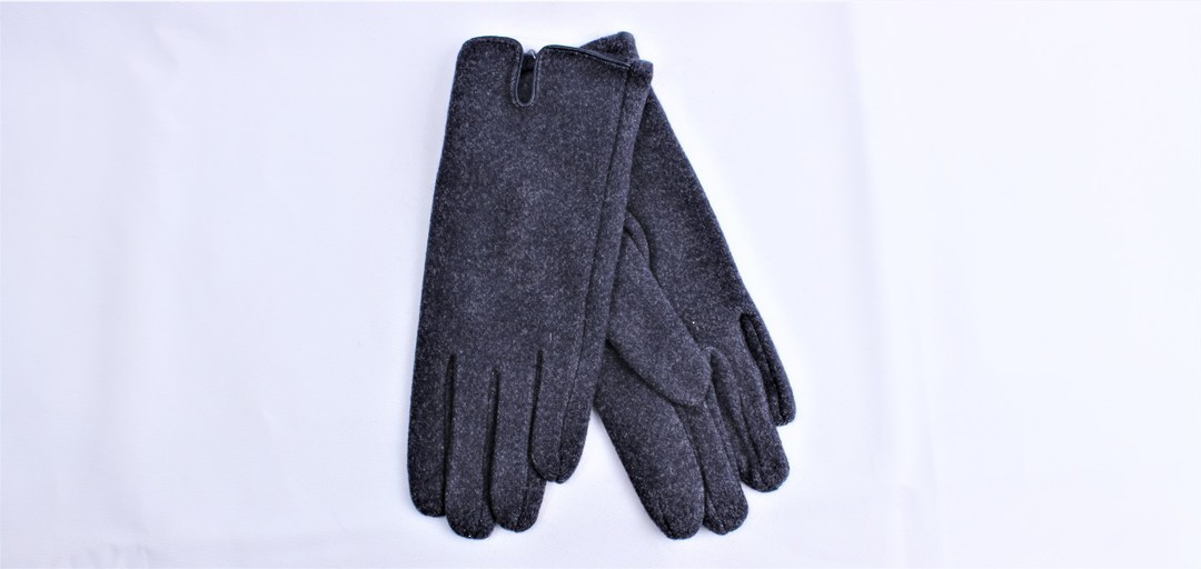 Shackelford plain glove with leatherette trim navy Style; S/LK4953NAV image 0